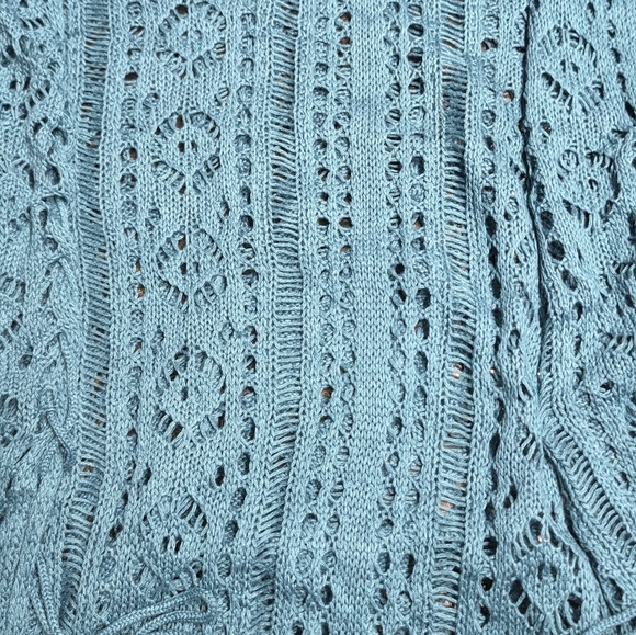 Swim Coverup Womens Beach Pool Teal Blue - Picture 12 of 14